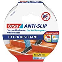 tesa 55587-00001-11 55587-00001-11-Cinta antideslizante-5m x 25mm Blanca transp- Transparente